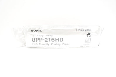 Sony UPP-216HD High Density Printing Paper Type II, 216mm x 25m